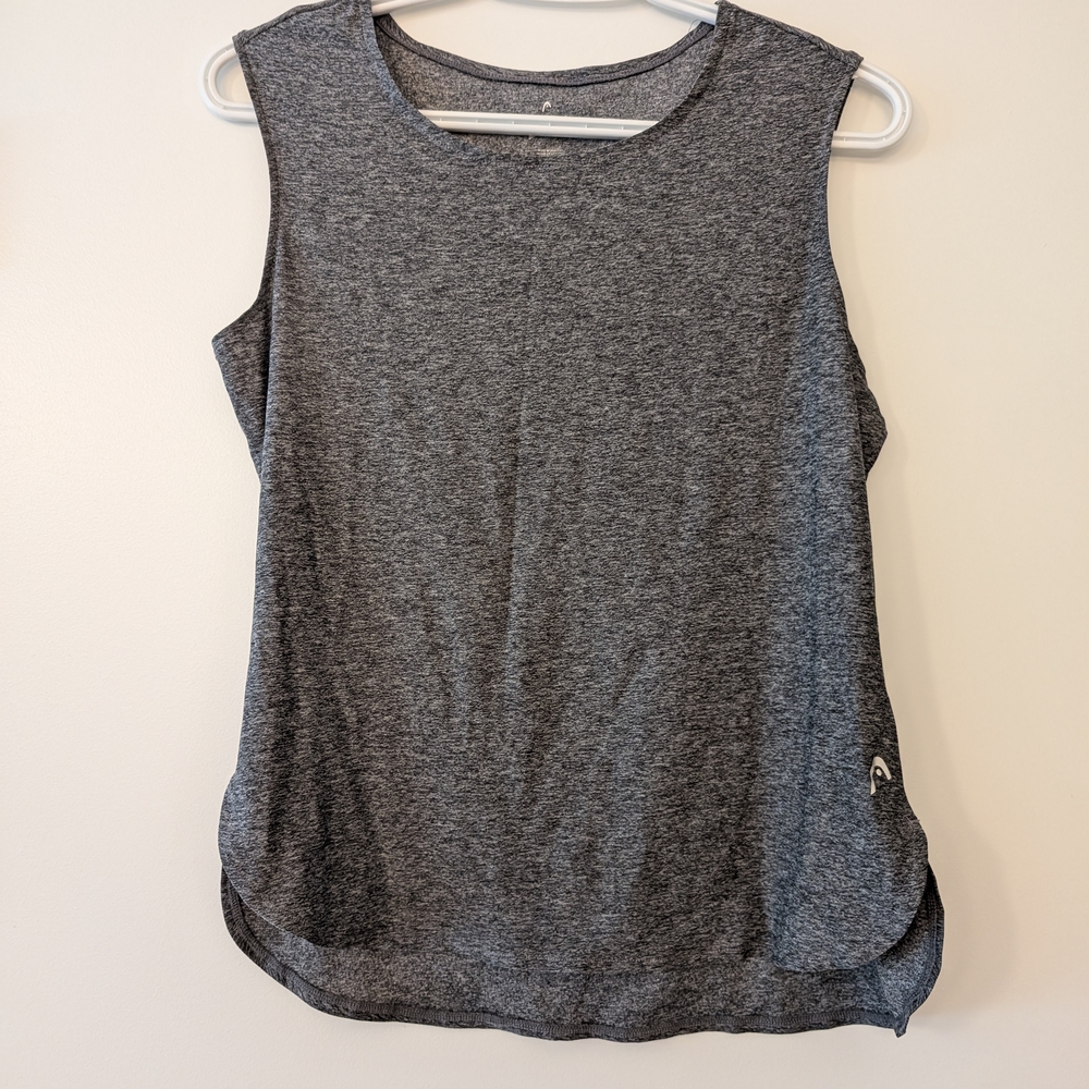 Head Gray Relaxed Workout Tank Top